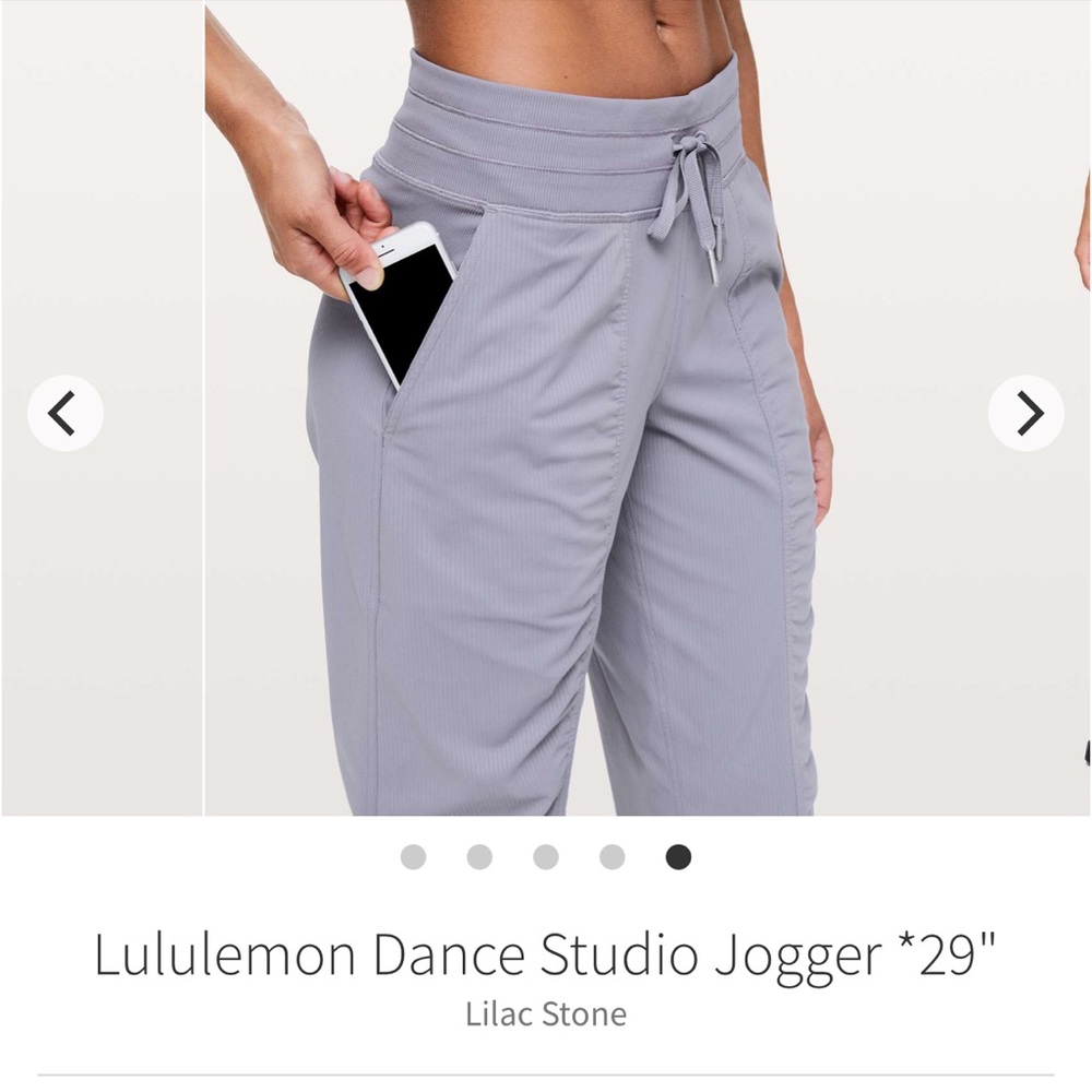 Lululemon Dance Studio Jogger 29” Lilac Stone size 8